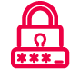 Home icon with a lock
